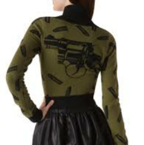 Betsey Johnson Sweaters - Betsey Johnson sweater with gun and bullets